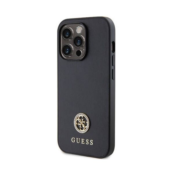 Original Case IPHONE 13 PRO MAX Guess 4G Strass Metal Logo (GUHCP13XPS4DGPK) black 3666339150679