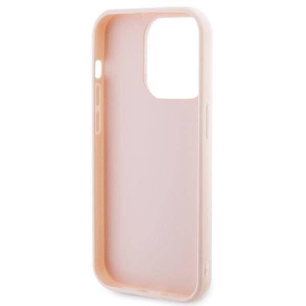 Original Case APPLE IPHONE 15 PRO Karl Lagerfeld Hardcase 3D Rubber Glitter Logo (KLHCP15L3DMBKCP) pink 3666339166496