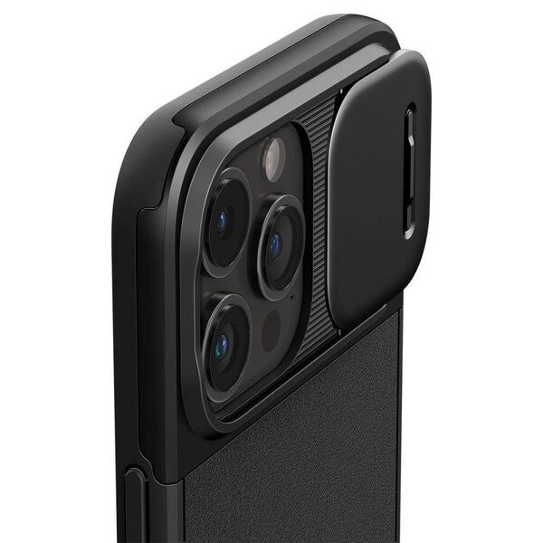 Case APPLE IPHONE 15 PRO MAX Spigen Optik Armor MagSafe black 8809896749480