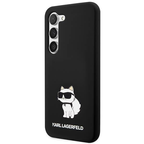 Original Case SAMSUNG GALAXY S24 Karl Lagerfeld Hardcase Silicone Choupette (KLHCS24SSNCHBCK) black 3666339242329