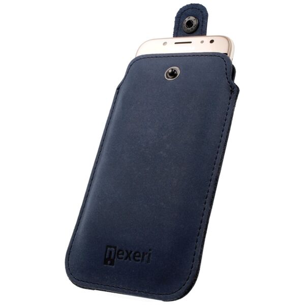 Sleeve Phone Case HUAWEI MATE 20 X 5G Nexeri Leather Pocket XXXL navy blue 5904161123002