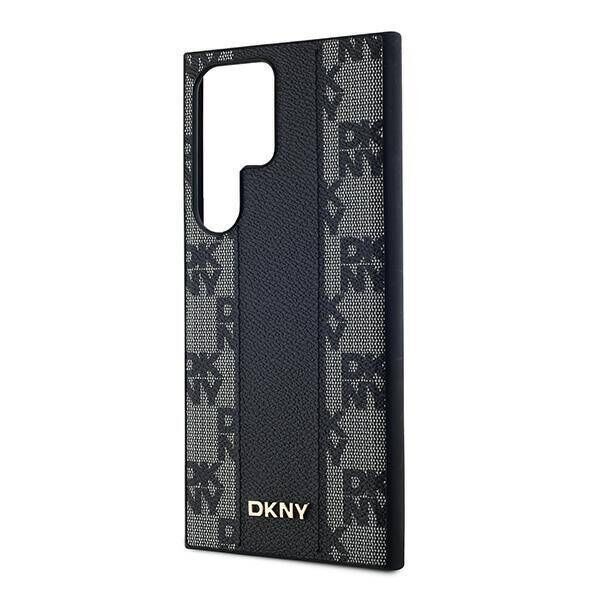 Original Case SAMSUNG GALAXY S24 ULTRA DKNY Hardcase Leather Checkered Mono Pattern MagSafe (DKHMS24SPCPVSLK) black 3666339276829