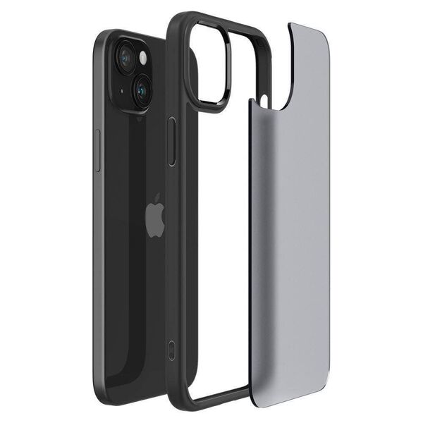 Case APPLE IPHONE 15 Spigen Ultra Hybrid Crystal Frost black 8809896751186