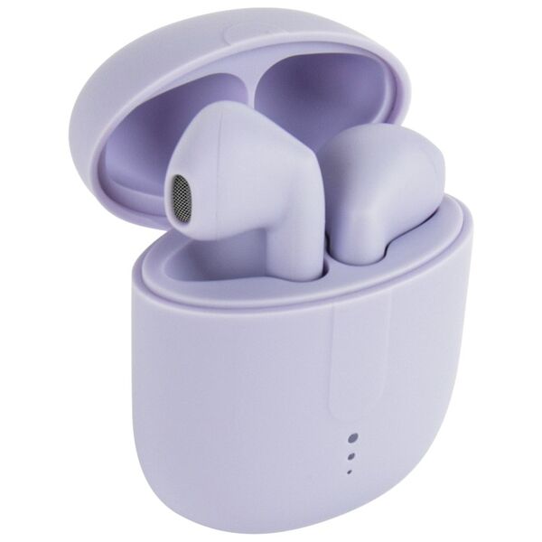 Setty Bluetooth earphones TWS with a charging case STWS-19 lilac 5900495033079