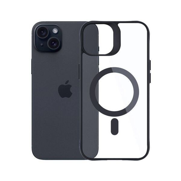 Case APPLE IPHONE 15 3mk Satin Armor MagCase black 5903108563819