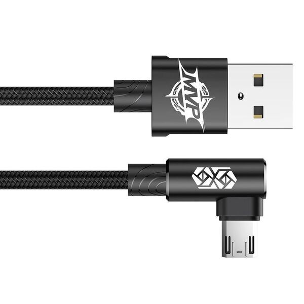 Baseus MVP Elbow Cable USB to micro USB 2A 1m - Black 6953156269545