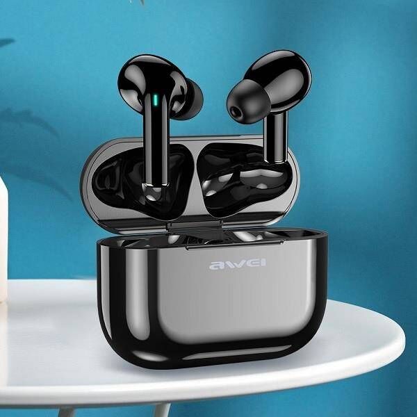 Bluetooth 5.0 TWS Headphones + AWEI Docking Station (T29) black 6954284054393