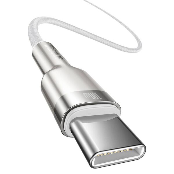 Cable USB-C to USB-C Baseus Cafule, 100W, 2m (white) 6953156202375