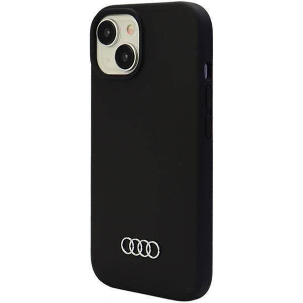 Original Case APPLE IPHONE 15 Audi Silicone Case (AU-LSRIP15-Q3/D1-BK) black 6955250226547