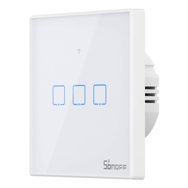 marka niezdefiniowana Smart Switch WiFi + RF 433 Sonoff T2 EU TX (3-channel) updated 065010  T2EU3C-TX έως και 12 άτοκες δόσεις 6920075742022