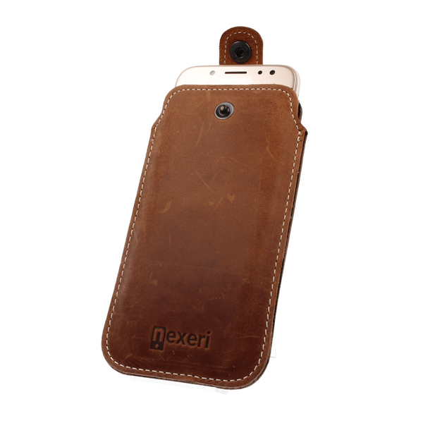 Sleeve Phone Case SAMSUNG GALAXY S24 ULTRA / A15 4G/5G / A25 5G Nexeri Leather Pocket XXL+ brown 5904161148869