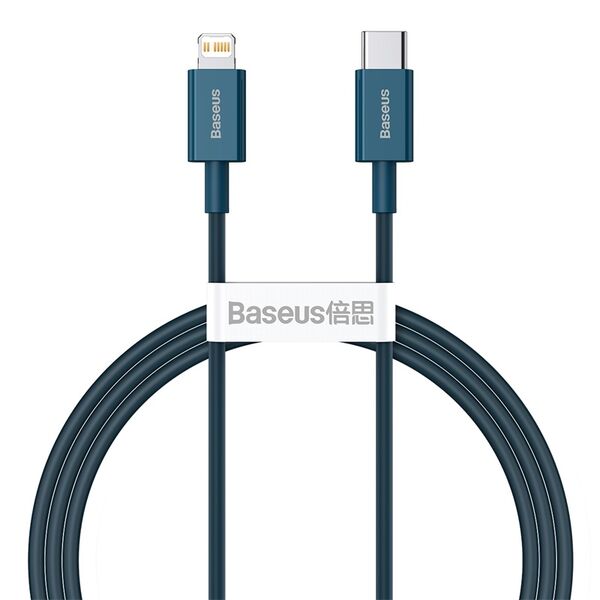 Baseus cabel Superior PD USB-C - Lightning 1,0m blue 20W 6953156205321