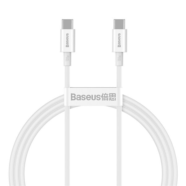 Baseus cabel Superior PD USB-C - USB-C 1,0m white 100W 6953156208452