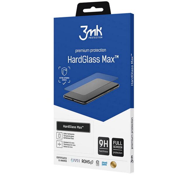 3mk tempered glass HardGlass Max for iPhone 13 Pro Max Black 5903108408486