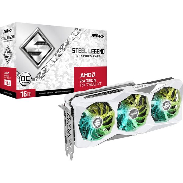 Κάρτα γραφικών ASRock Radeon RX 7800 XT Steel Legend OC 16GB GDDR6 (RX7800XT SL 16GO)