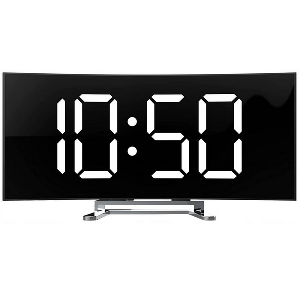 Mirror Clock Digital Electronic Electronic LED screen / Wake up / Thermometer black 5904161103288