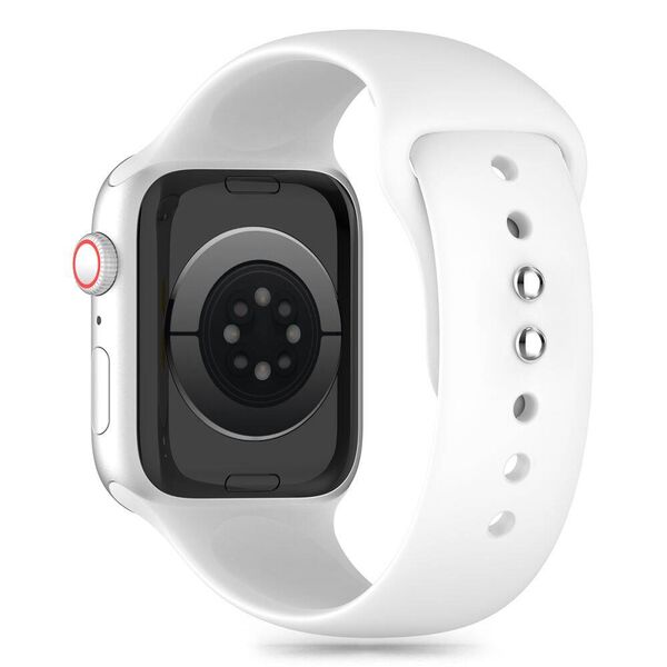 Strap for APPLE WATCH 3 / 4 / 5 / 6 / 7 / 8 / 9 / SE (38 / 40 / 41 MM) Tech-Protect Silicone white 5906302310111