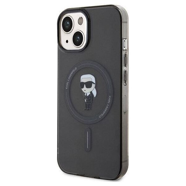 Original Case APPLE IPHONE 15 Karl Lagerfeld Hardcase IML Ikonik MagSafe black 3666339162153