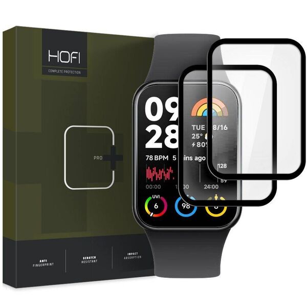 Hybrid Glass SMART BAND 8 PRO Hofi Hybrid Pro+ 2-pack black 5906302308026