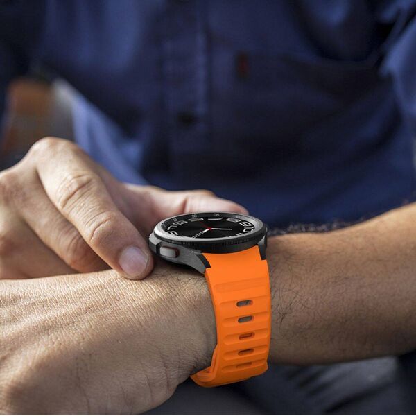 Strap for GALAXY WATCH 4 / 5 / 5 PRO / 6 / 7 / FE Tech-Protect Silicone orange 5906302313594