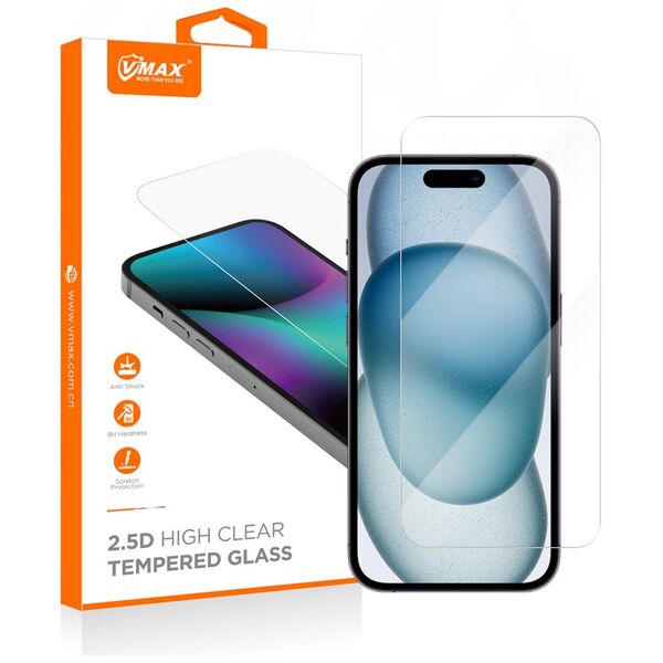 Vmax tempered glass 2,5D Normal Clear Glass for Samsung Galaxy A15 4G / A15 5G 6976757303142