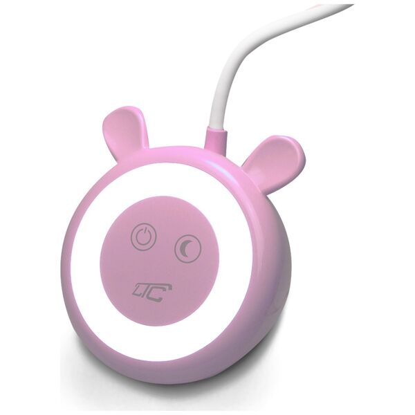 LED Teddy bear desk Lamp 3W, 3000/4500/6000K, adjustable, 1200mAh, pink,  LTC 5902270787740